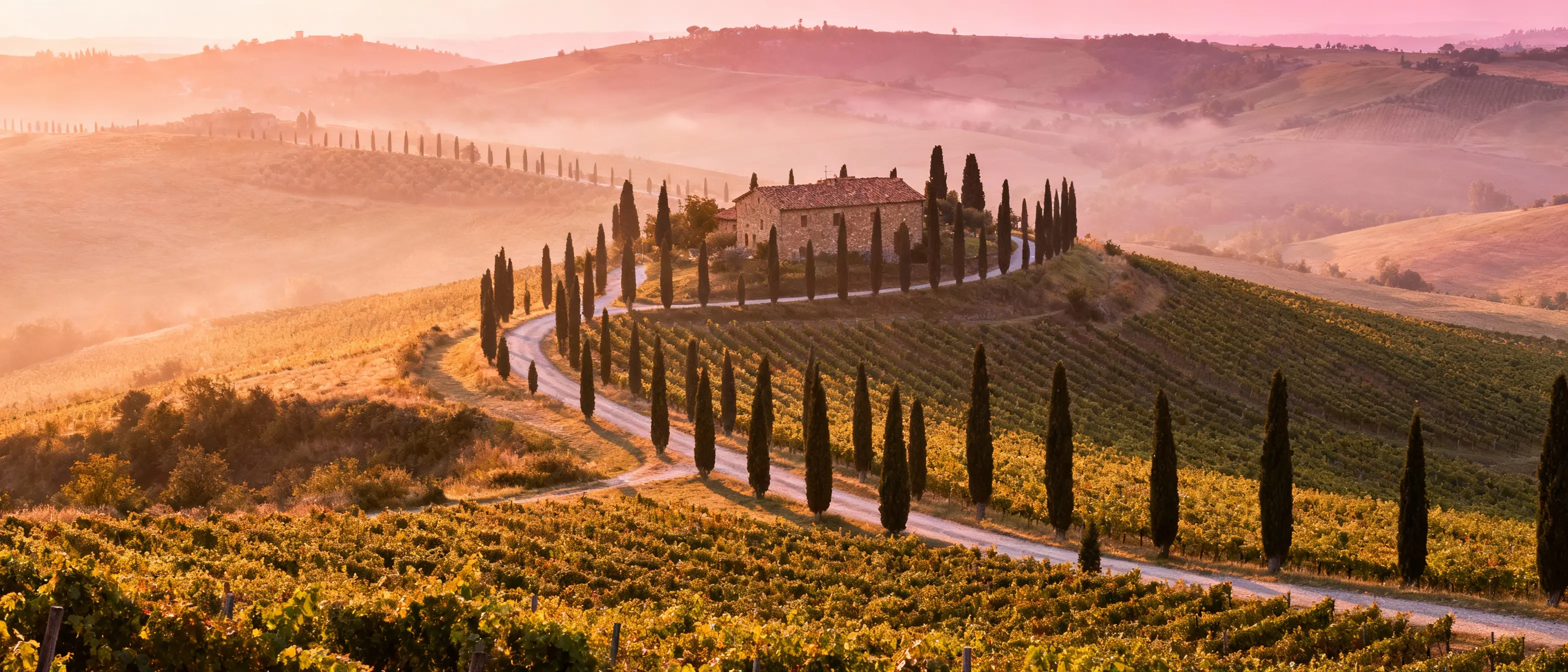 Tuscany — rolling hills, stone farmhouses, and slow afternoons